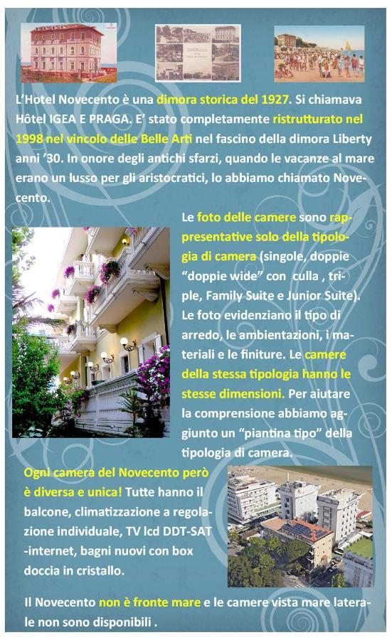 Novecento Suite Hotel Ричоне Екстериор снимка